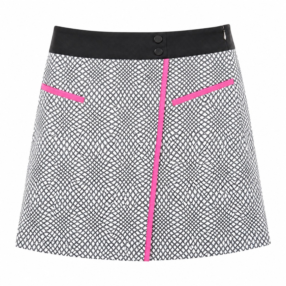Golf Skort Womens 10 Neon Pink mini tennis preppy country club  athleisure black